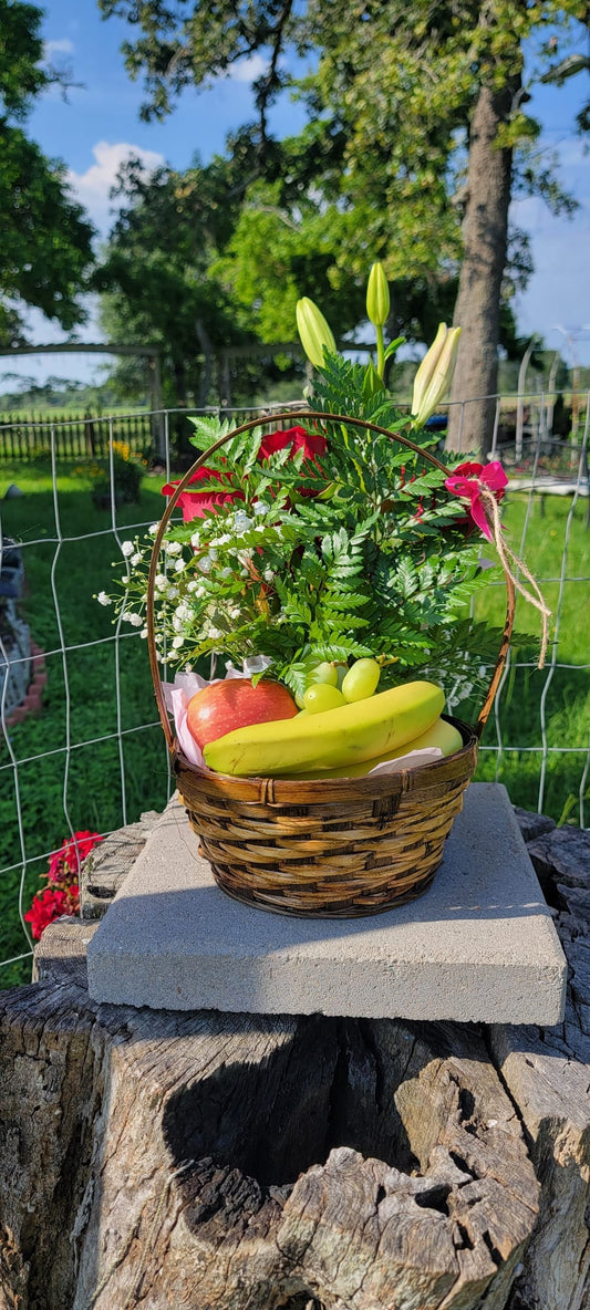 Small fruit and flower basket